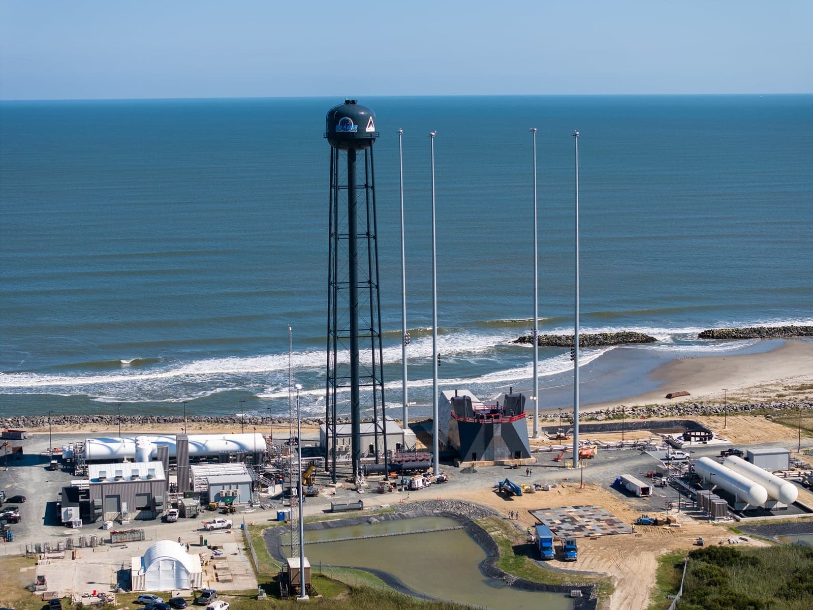 Rocket Lab Launch Complex 3 on the Virginia coast for the Neutron rocket program.