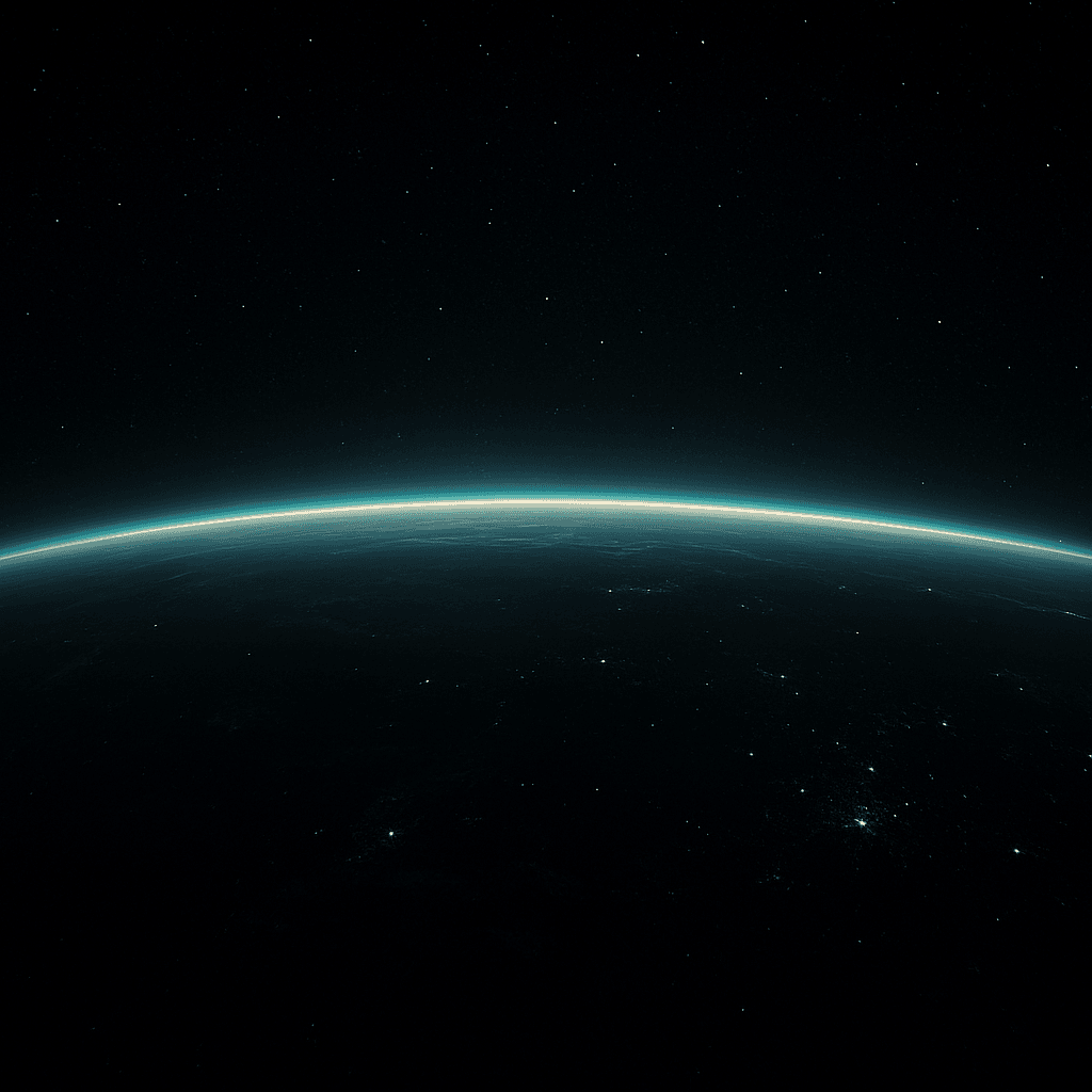 Earth's curved limb from orbit, used as a visual frame for comparing national space capability.